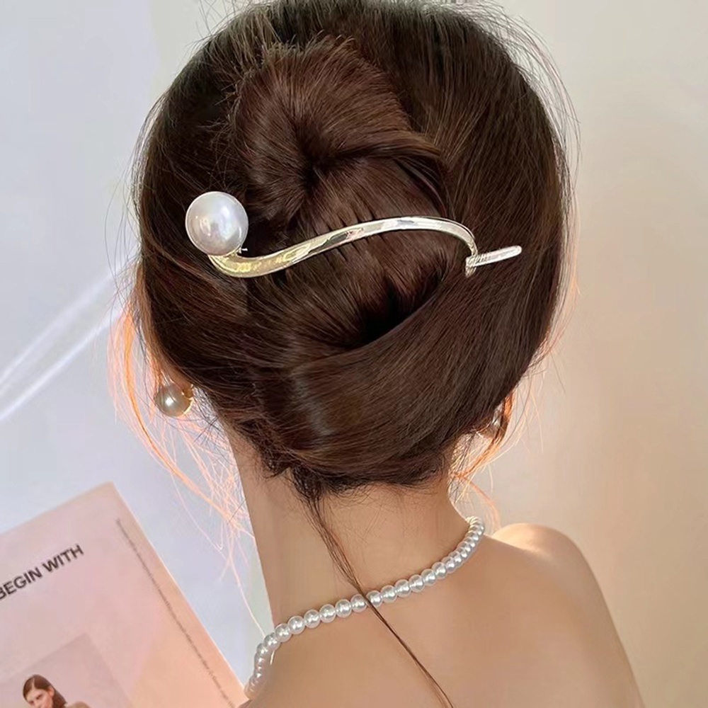 Kẹp Tóc Đính Ngọc Trai Thời Trang Hàn Quốc Dành Cho Nữ