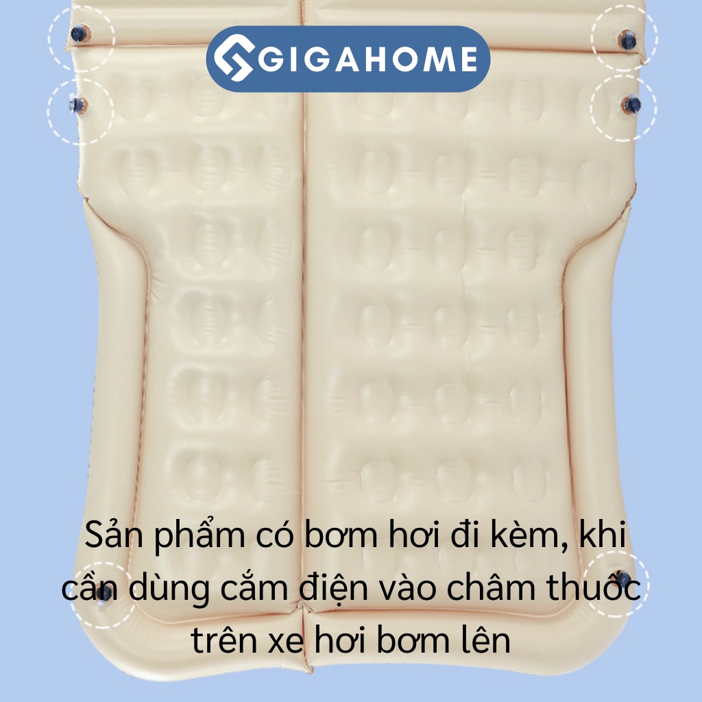 Đệm Hơi Ô Tô Tặng Kèm Bơm Điện GIGAHOME Cao Cấp Tiện Dụng 165x30cm 9419