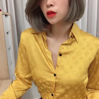 Áo sơ mi lụa gấm size nhỏ