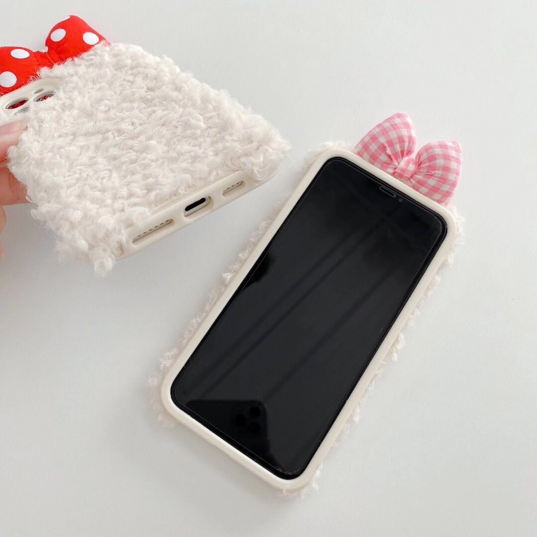 Ốp Lưng Phủ Lông Hình Tai Thỏ Đáng Yêu Cho Iphone 12pro Max 12mini 11 Pro Max X Xs Xr Xsmax 6 6s 7 8 Plus | BigBuy360 - bigbuy360.vn