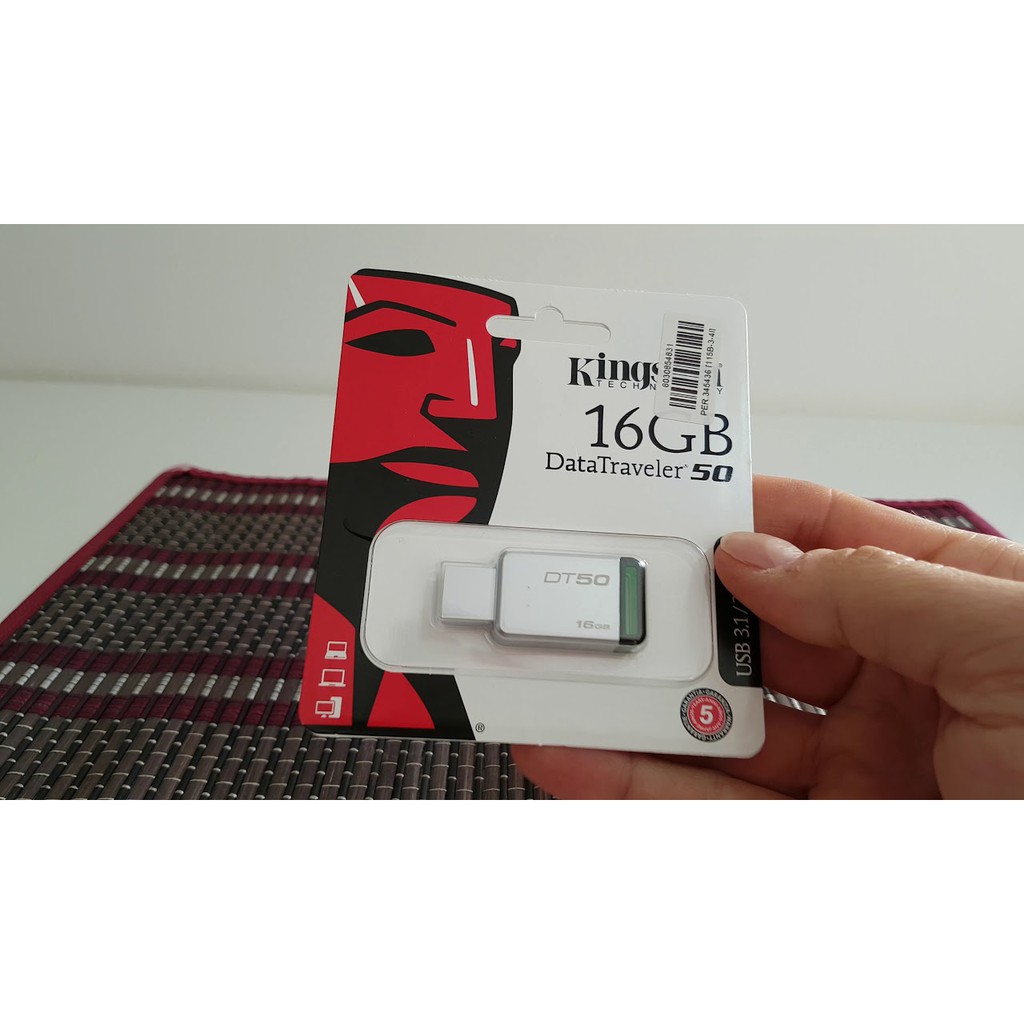 [CHÍNH HÃNG] USB Kingston DT50 16GB – Kingston DataTraveler – Vỏ thép thời trang, nhỏ gọn - BH 5 năm