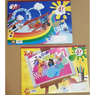 Vở vẽ A3 dán gáy 30tờ Trường Ngân - TN214