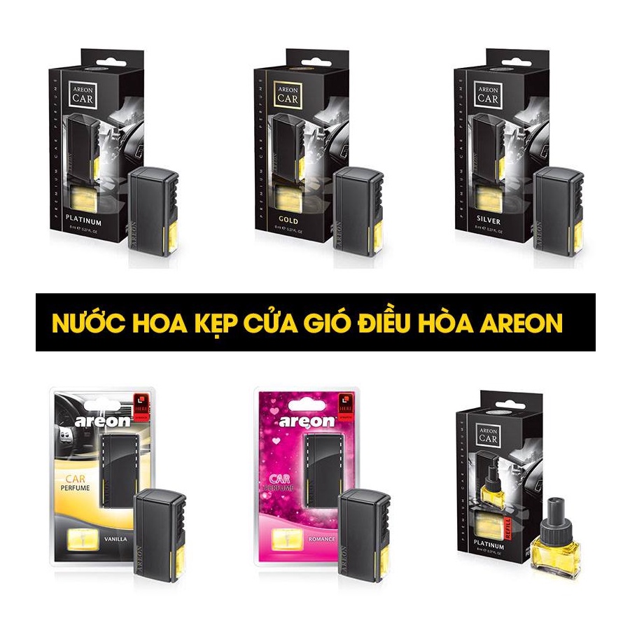 Nước Hoa Kẹp Cửa Gió Điều Hòa Ô Tô AREON SPORT LUX Cao Cấp