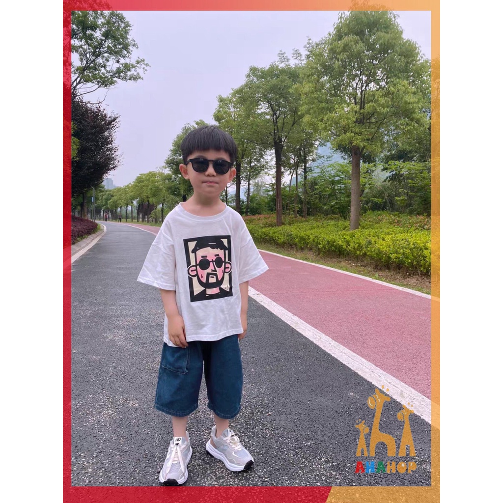 Giày thể thao bé trai bé gái, Giày sneaker dây rút da PU mềm nhẹ phối lưới thoáng khí đế chống trơn trượt cho bé M628