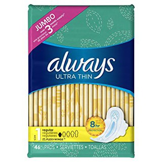 BĂNG VỆ SINH ALWAYS ULTRA THIN (48 MIẾNG) - Size 1