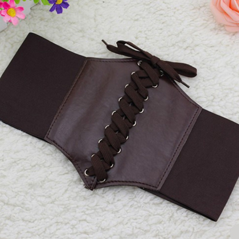 Đai Nịt Bụng Corset Màu Trắng Đen Phong Cách Gothic Punk