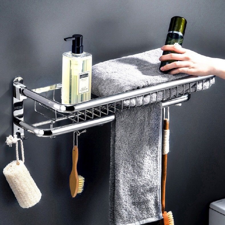 Giá treo khăn inox 304 Gi-Home B10 chất liệu inox 304 dày dặn
