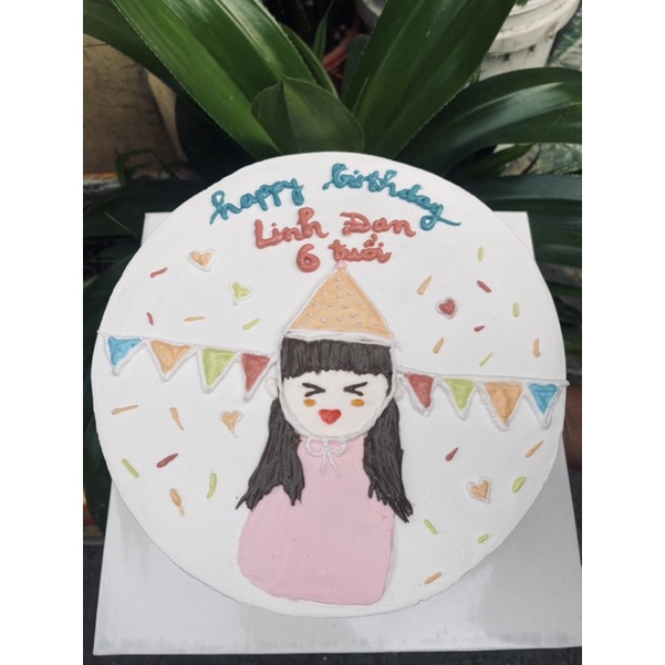 Bánh kem/bánh sinh nhật vẽ theo mẫu dễ thương