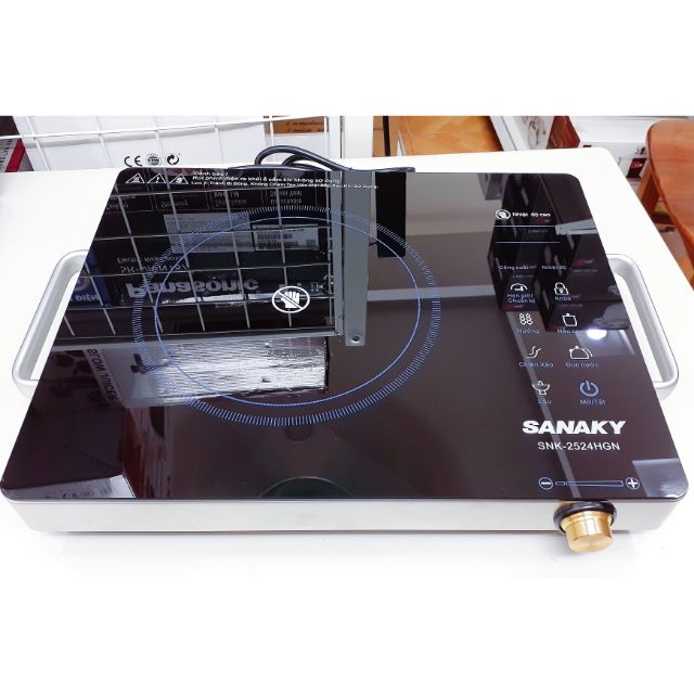 [ELHAT10 giảm tối đa 150K] [Clip ảnh] Bếp hồng ngoại cảm ứng Sanaky SNK-2524HGN, đen chính hãng