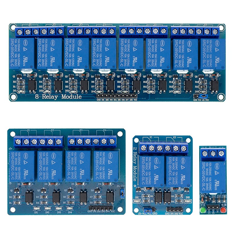 Mô Đun Rơ Le 1 2 4 8 Kênh 5V Chuyên Dụng Mô Đun Rơ Le 1 2 4 8 Chiều Cho ARDUINO