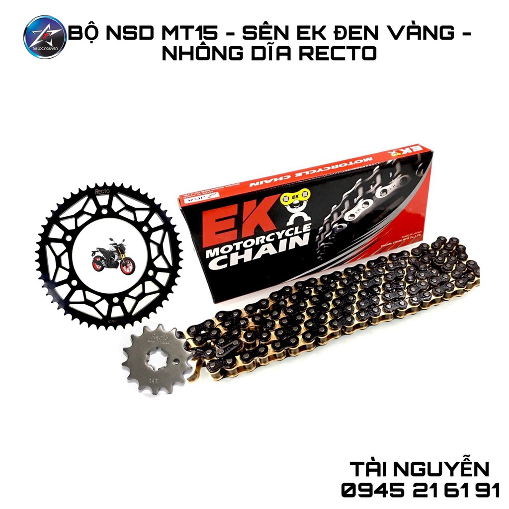 BỘ NSD MT15 - SÊN 132M - NHÔNG DĨA RECTO 52T