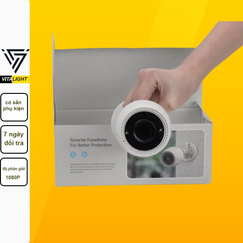 Camera Wifi gắn ngoài trời, báo động về điện thoại EZVIZ C3TN CV310WN 1080P/CS-CV310 (1080P) VITALIGHT