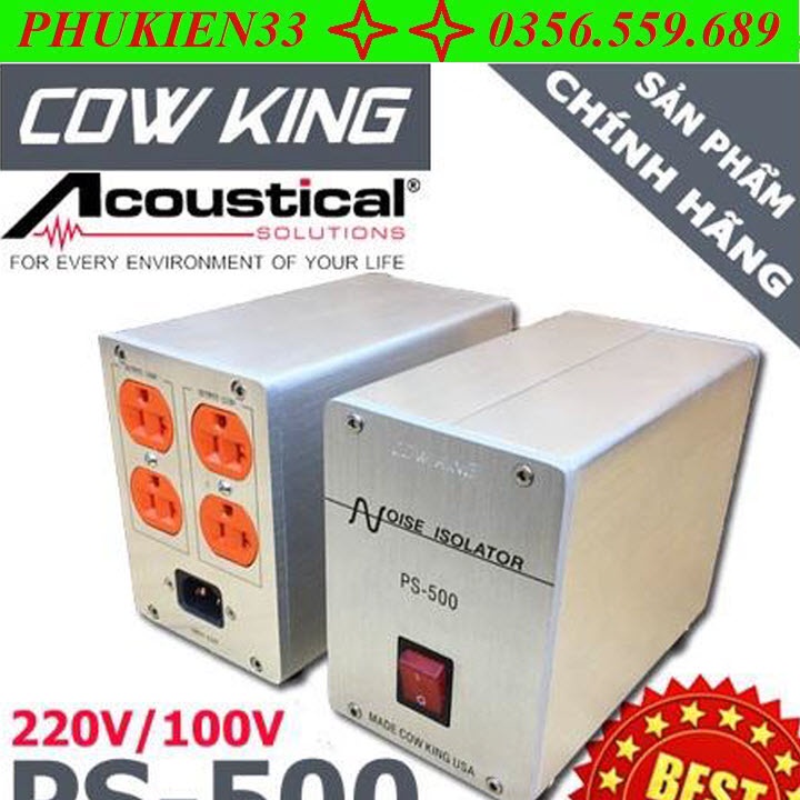 Bộ Lọc Nguồn Điện Biến Áp Cách Ly Audio 220V/100V PS500 - Tặng kèm dây nguồn cao cấp 1,5m