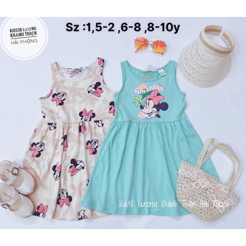 Set 2 váy mickey Minnie Elsa pony Hello kitty 0941904 HM H&M_hàng chính hãng authentic