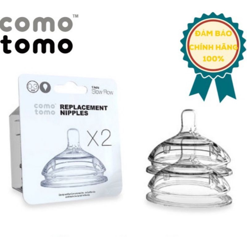 Núm ti thây thế bình comotomo Hàn Quốc, Hàng chính hãng, đủ size, có bán tách lẻ 1 núm