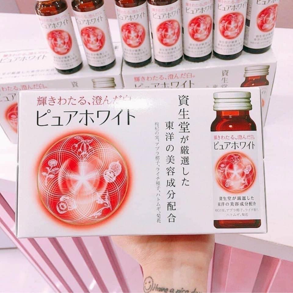 Đồ uống không cồn Shiseido Pure White nước - Nước uống trắng da Pure White nước, Purewhite nước Nhật Bản