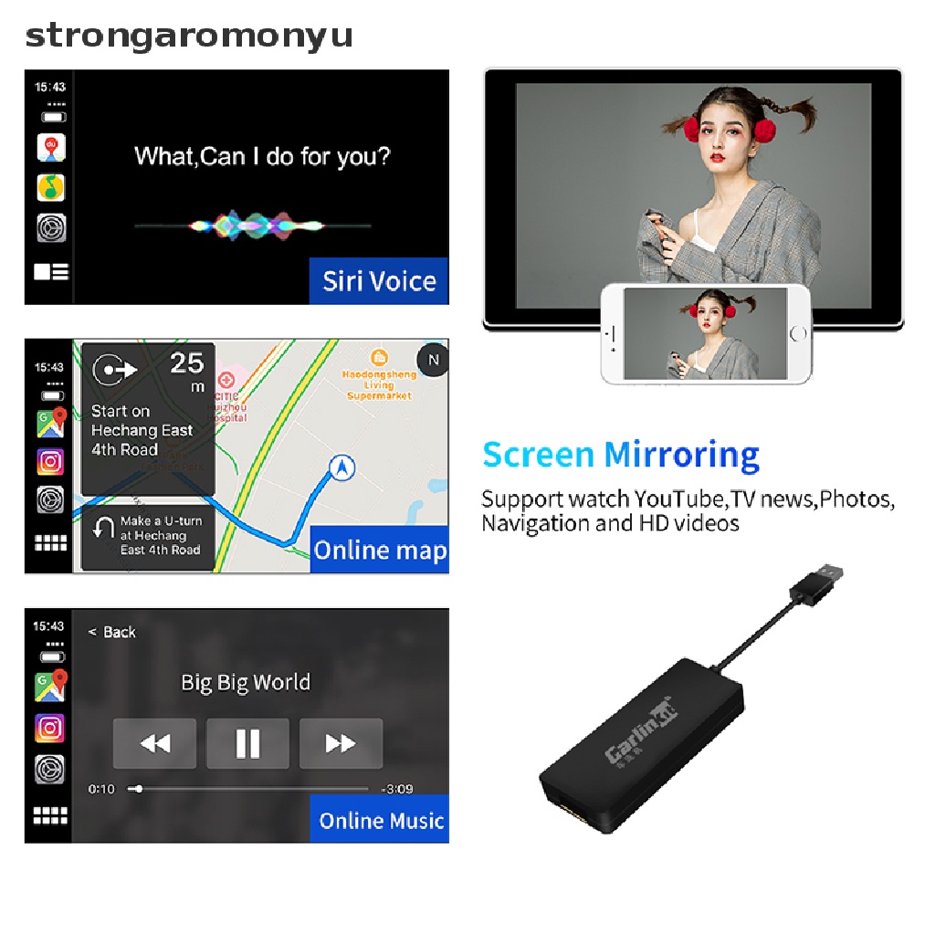 Thiết Bị Kết Nối USB Tự Động Thông Dụng Cho Xe Hơi / IOS Android | BigBuy360 - bigbuy360.vn