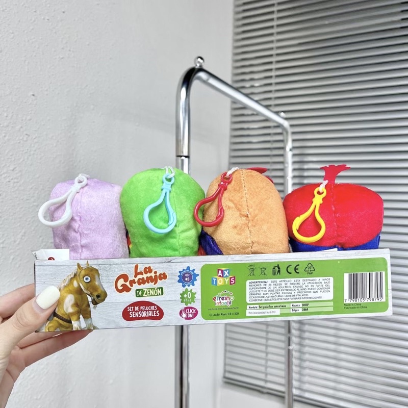 Xuất Mexico!! Móc treo balo, nôi cũi, treo cặp, xe đẩy có lục lạc chuông an toàn kích thích thị giác cho bé