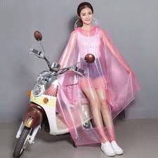 Áo mưa chấm bi có kính loại 1- Cam Kết Chất Lượng