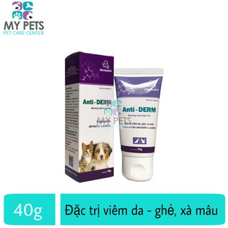 VMD Anti-DERM - Mỡ bôi hết ghẻ, viêm da cho chó mèo (Typ 40g)