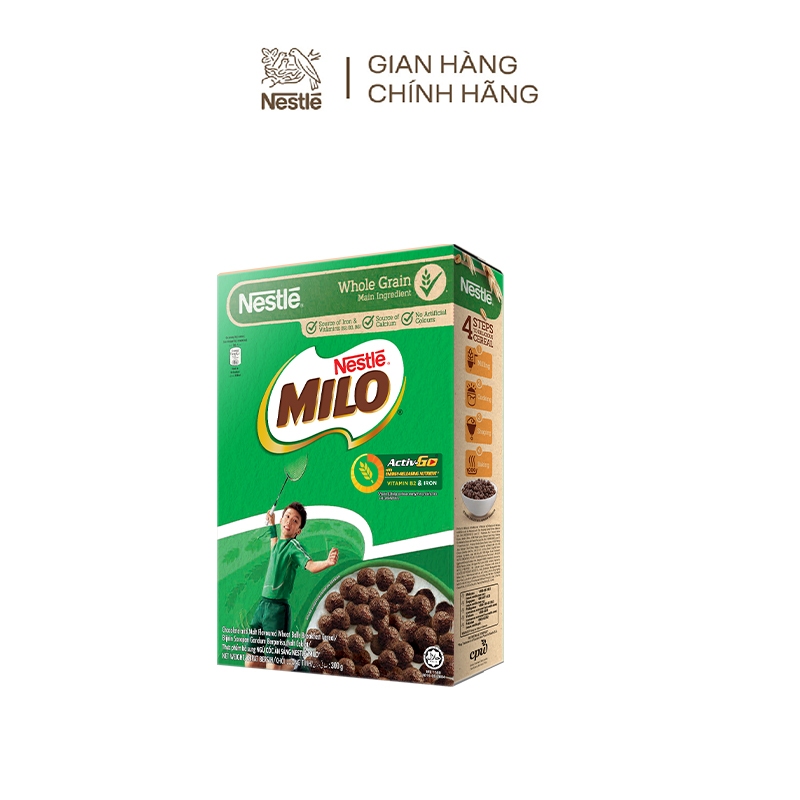 [Mua 1 Tặng 1 - Tặng Ngũ Cốc Ăn Sáng Vị Ngẫu Nhiên] Ngũ cốc ăn sáng MILO (Hộp 300g)