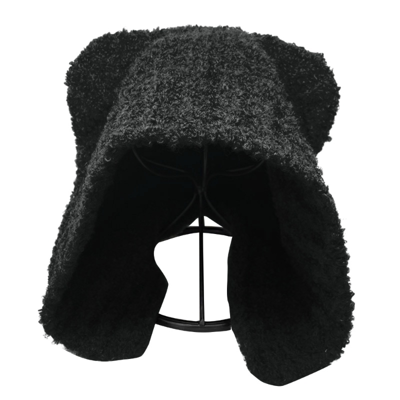 Han Fuzzy Mũ Hình Gấu Họa Sĩ Vẽ Graffiti Thanh Lịch Giản Dị Dành Cho Học Sinh Nữ