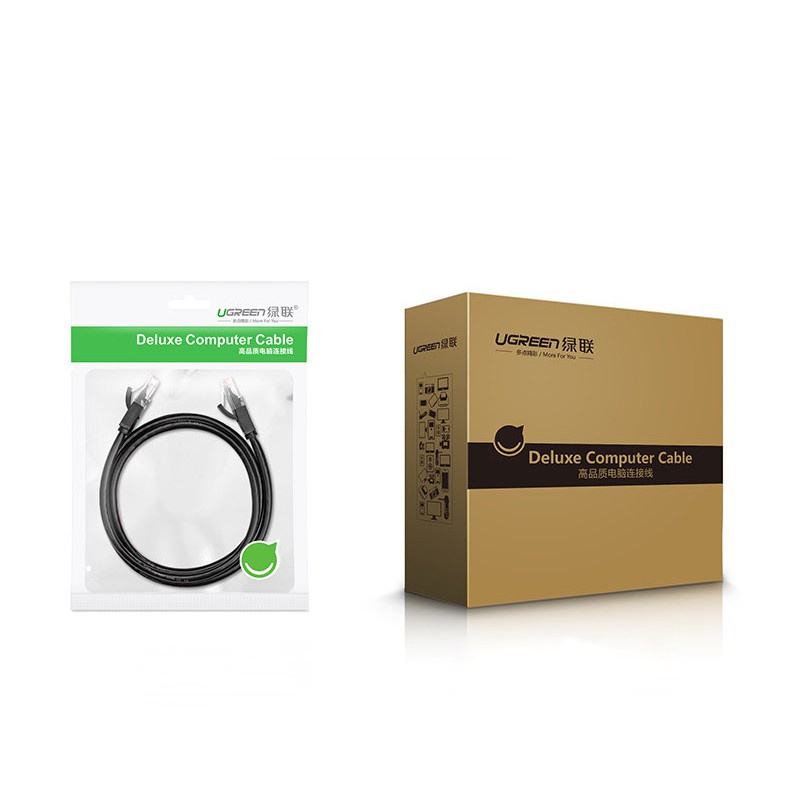 Cáp mạng Cat6 UTP 32AWG RJ45 UGREEN NW101 Hỗ trợ tốc độ cao | Chiều dài từ 0.5-10m Bảo Hành 18 Tháng 1 Đổi 1
