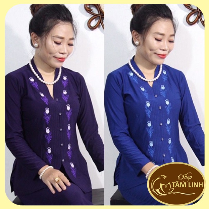 Đồ Lam Đi Chùa_Thun Bà Lai