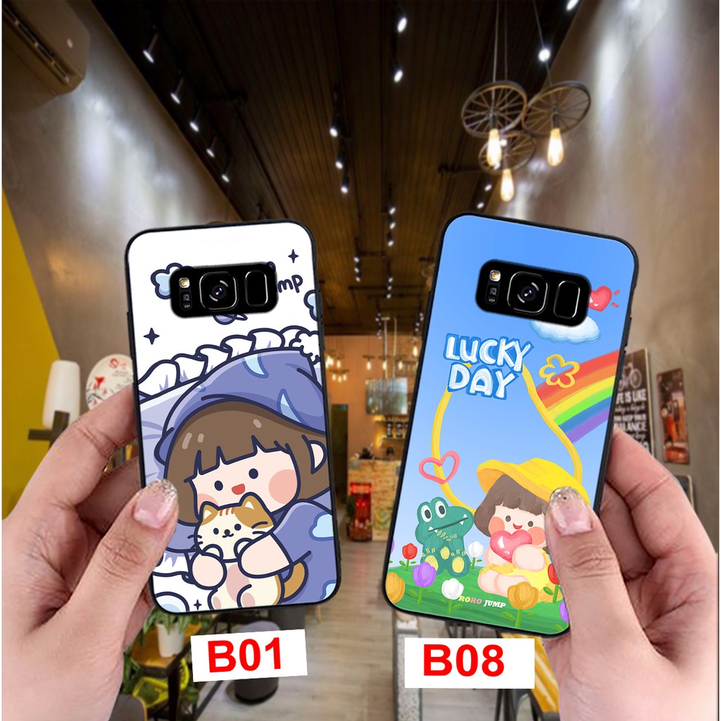 ỐP LƯNG SAMSUNG S8/S8 PLUS HÌNH BÉ GÁI TÓC NGẮN SIÊU ĐÁNG YÊU