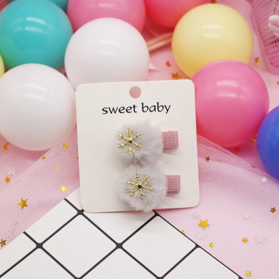 Bộ 2 Kẹp Tóc Đính Nơ Phong Cách Hàn Quốc Cho Nữ