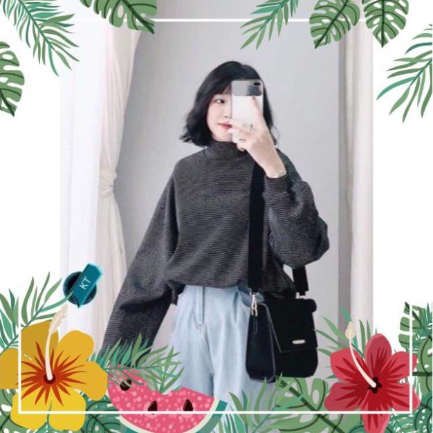 Áo nỉ kẻ tay bom K.HY065 ATSHOP CHUYÊN SỈ LẺ THỜI TRANG