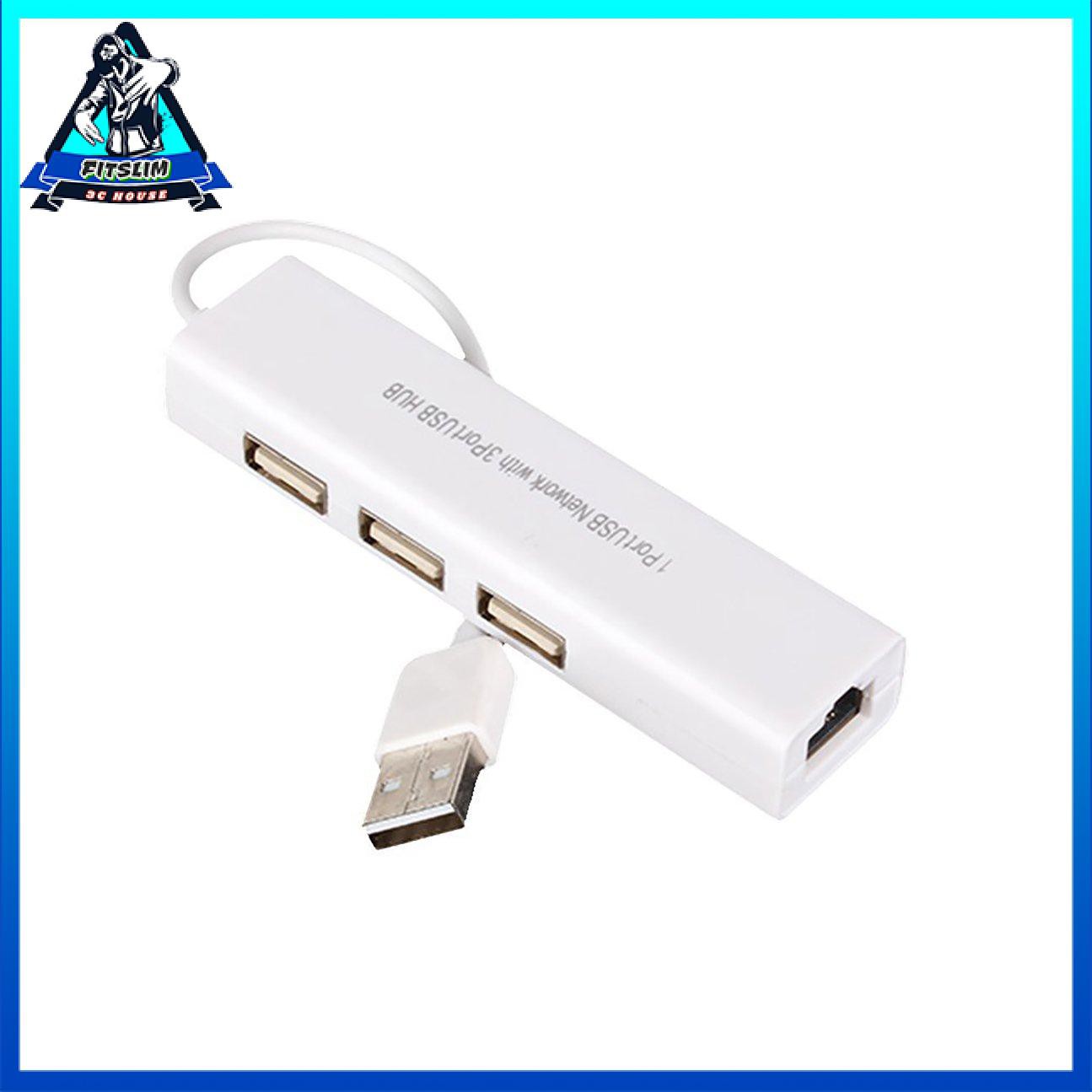 3 cổng USB 2.0 Ethernet RJ45 Bộ điều hợp trung tâm thẻ mạng LAN có dây cho máy Mac | BigBuy360 - bigbuy360.vn