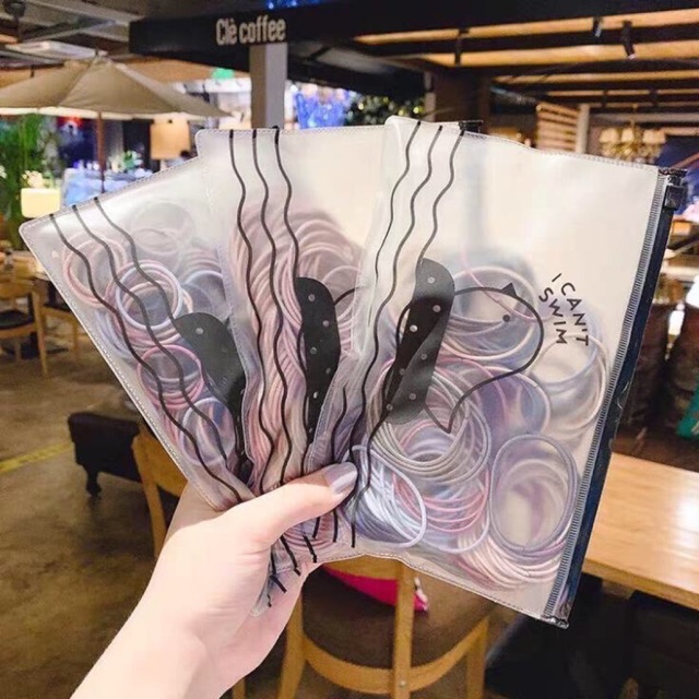 Set 100 chun cột tóc