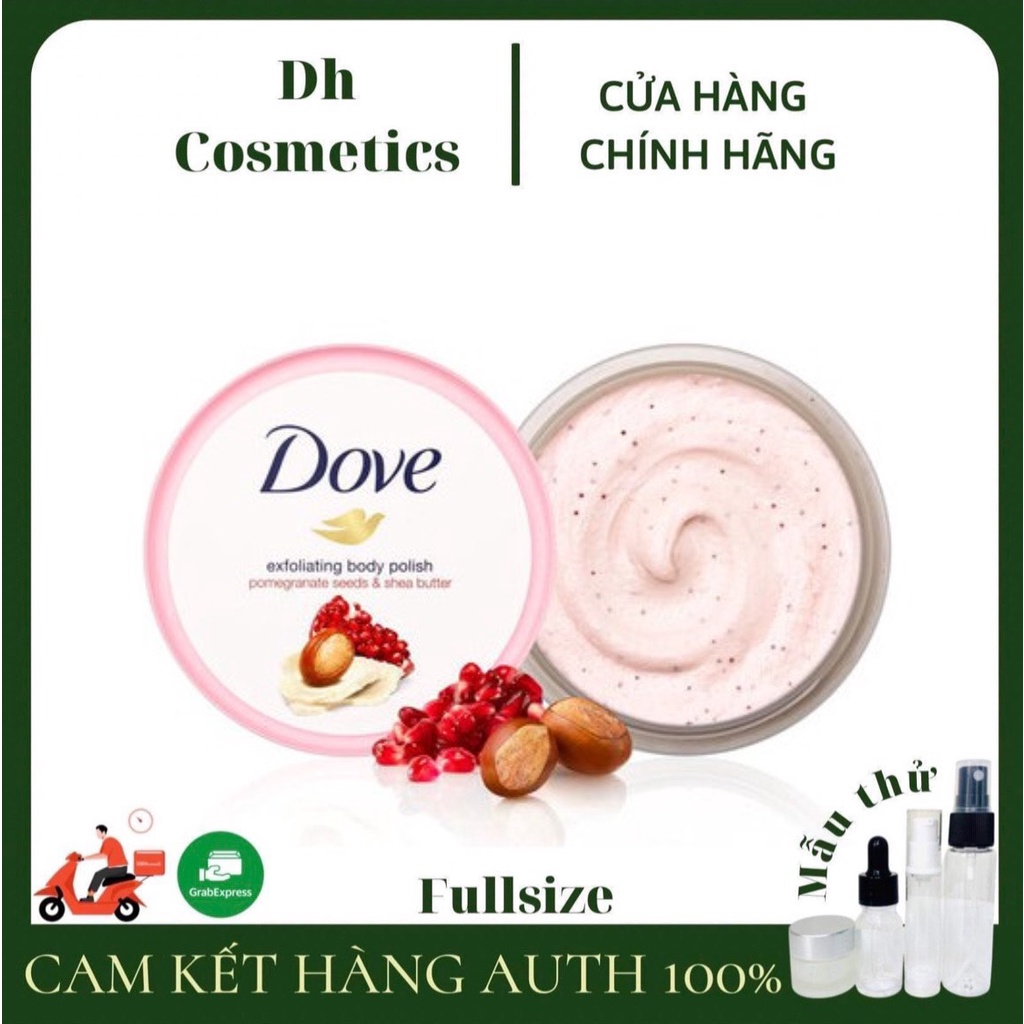 Tẩy da chết toàn thân Dove Exfoliating Body Polish bản Đức 225g