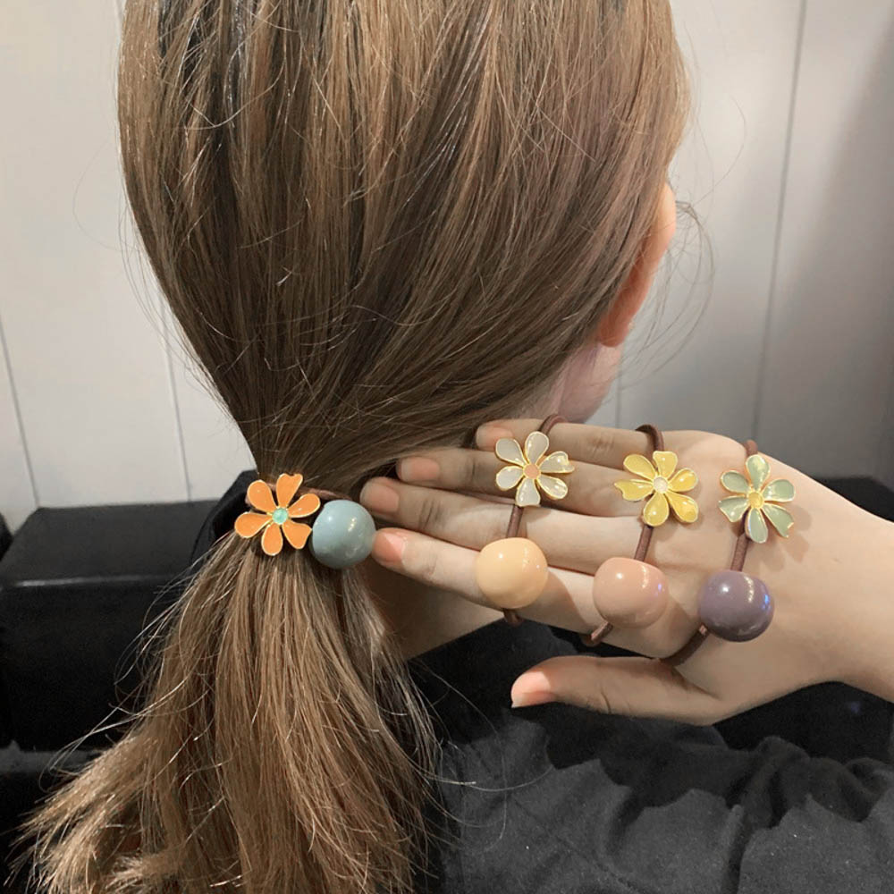 Dây Buộc Tóc Gắn Hoa Xinh Xắn Dành Cho Nữ