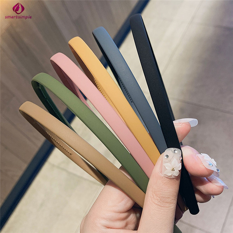 Băng đô cài tóc màu trơn thời trang cho nữ