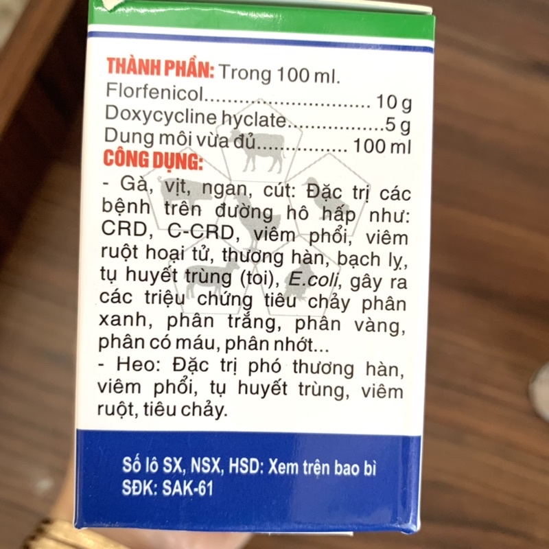 FLODOXY ORAL 1 hộp 10 chai