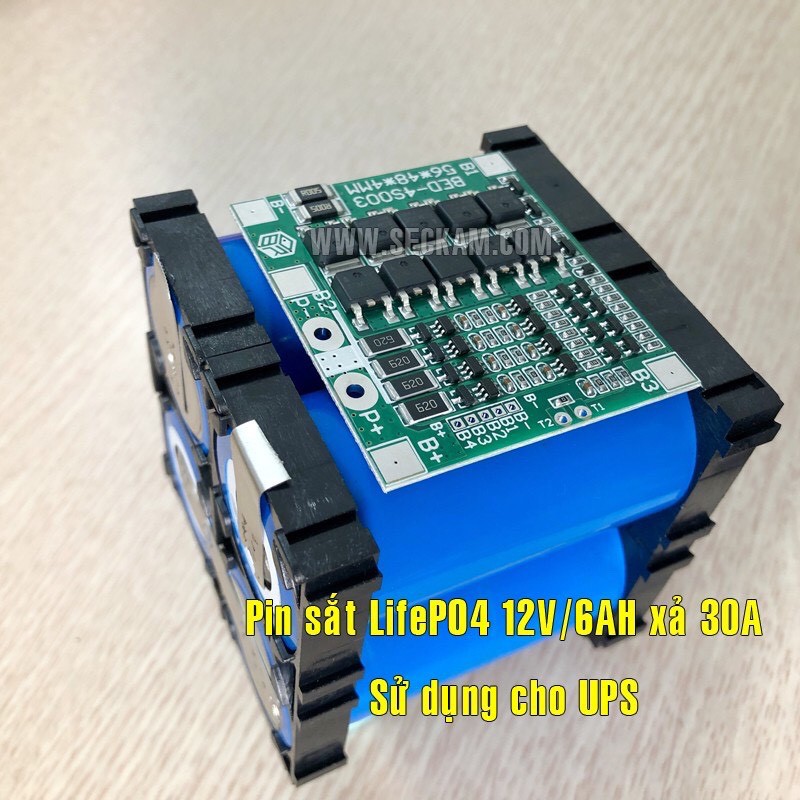 Khối Pin sắt LifePO4 12V 6Ah chuyên dụng cho UPS