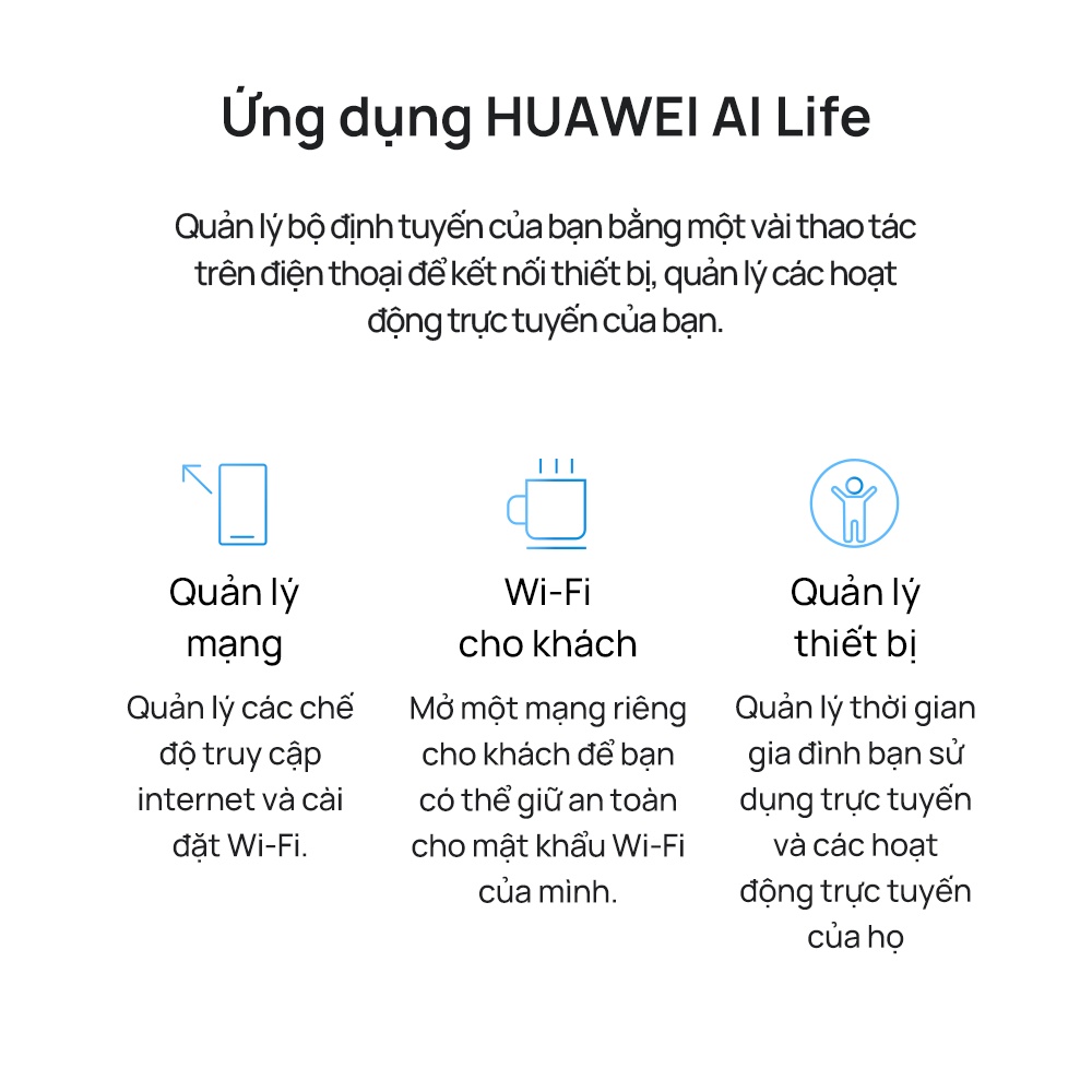 Bộ định tuyến WiFi HUAWEI AX2 | WiFi 6 5GHz hỗ trợ lên đến 1500 Mbps