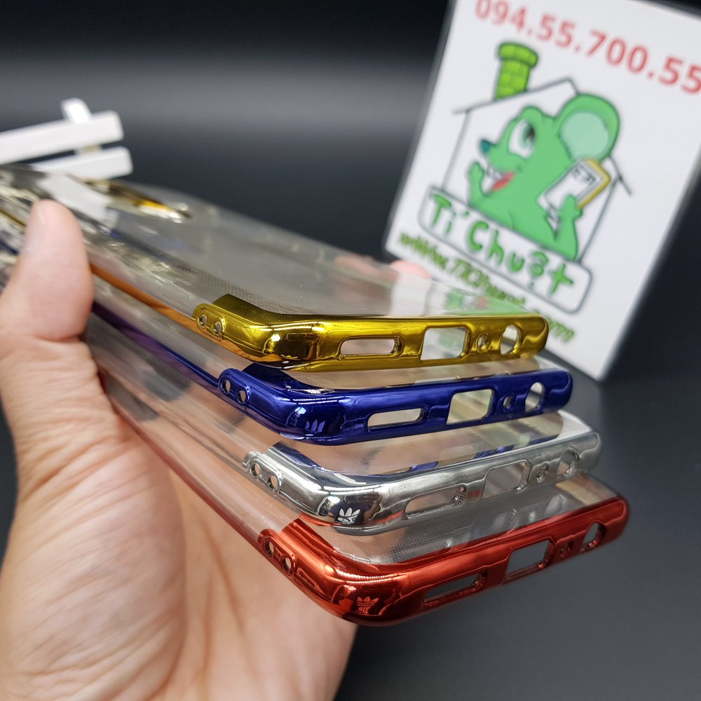[Loại Tốt] Ốp lưng OPPO F11 Pro dẻo trong suốt viền xi màu