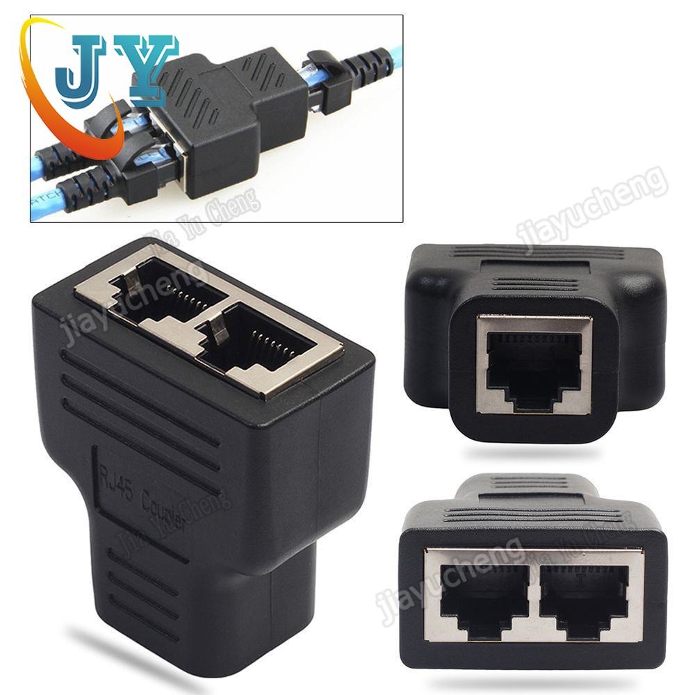 Đầu Chia Cáp Mạng 1 Ra 2 Cổng Cat5 / Cat6 Rj45