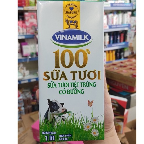 Sữa tươi tiệt trùng Vinamilk 100% hộp 1 lít