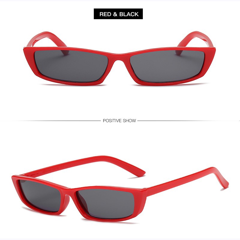 Kính Mát Gọng Chữ Nhật Phong Cách Harajuku Thời Trang Cho Nam Nữ