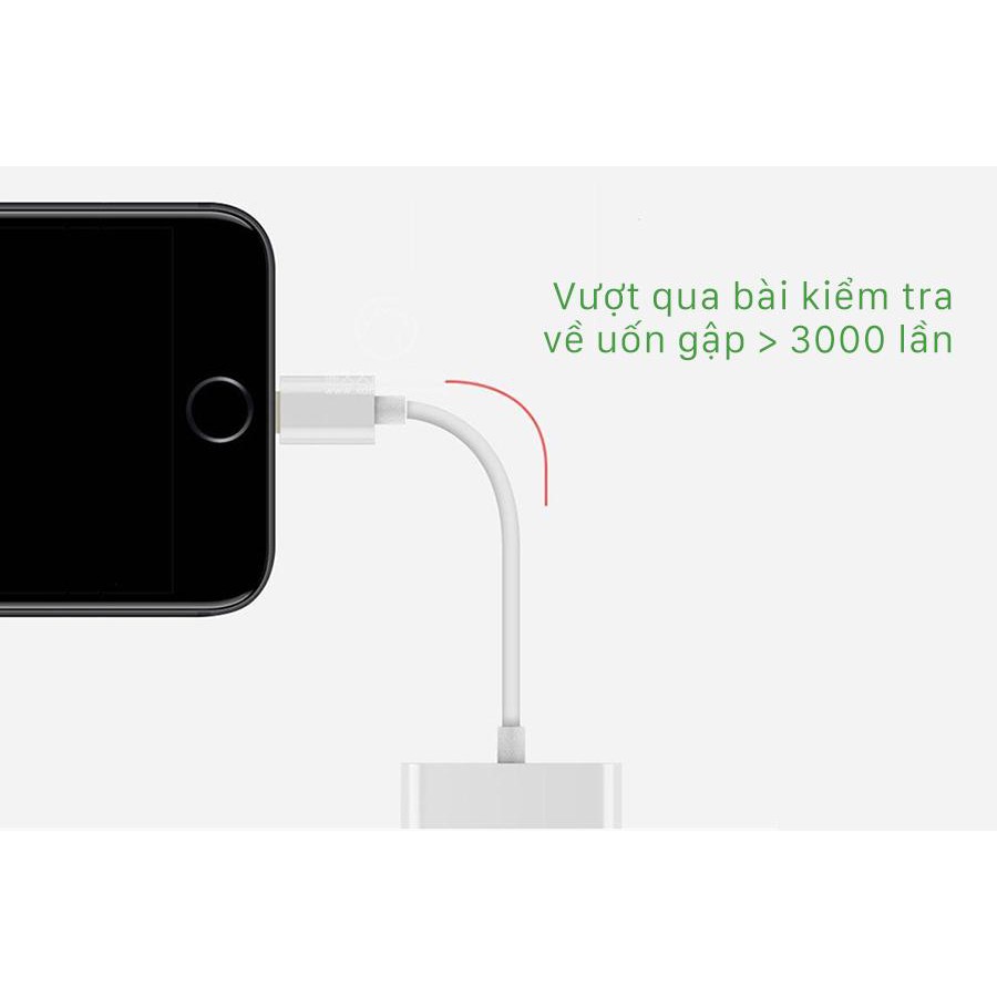 Cáp Chuyển Đổi Sang 3.5mm Kèm Chân Sạc