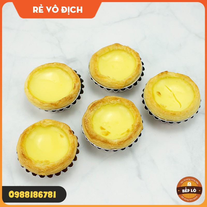 Khuôn tart vân hình hoa cúc làm bánh tart, thạch, bánh pudding, bánh ngọt Y29-Y26 SỬ DỤNG NHIỀU LẦN