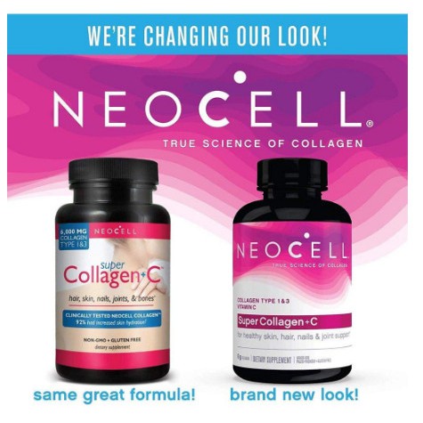 Super Collagen Neocell +C 6000 Mg (mẫu Mới) 250v