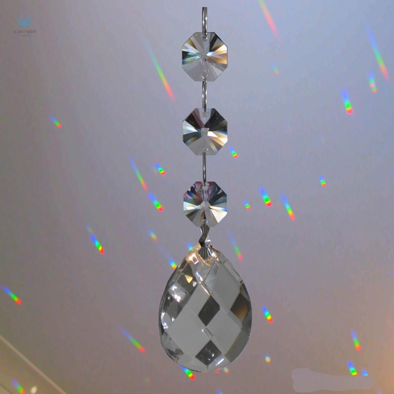 1 Lăng Kính Cầu Vồng Lấp Lánh Treo Trang Trí Sân Vườn