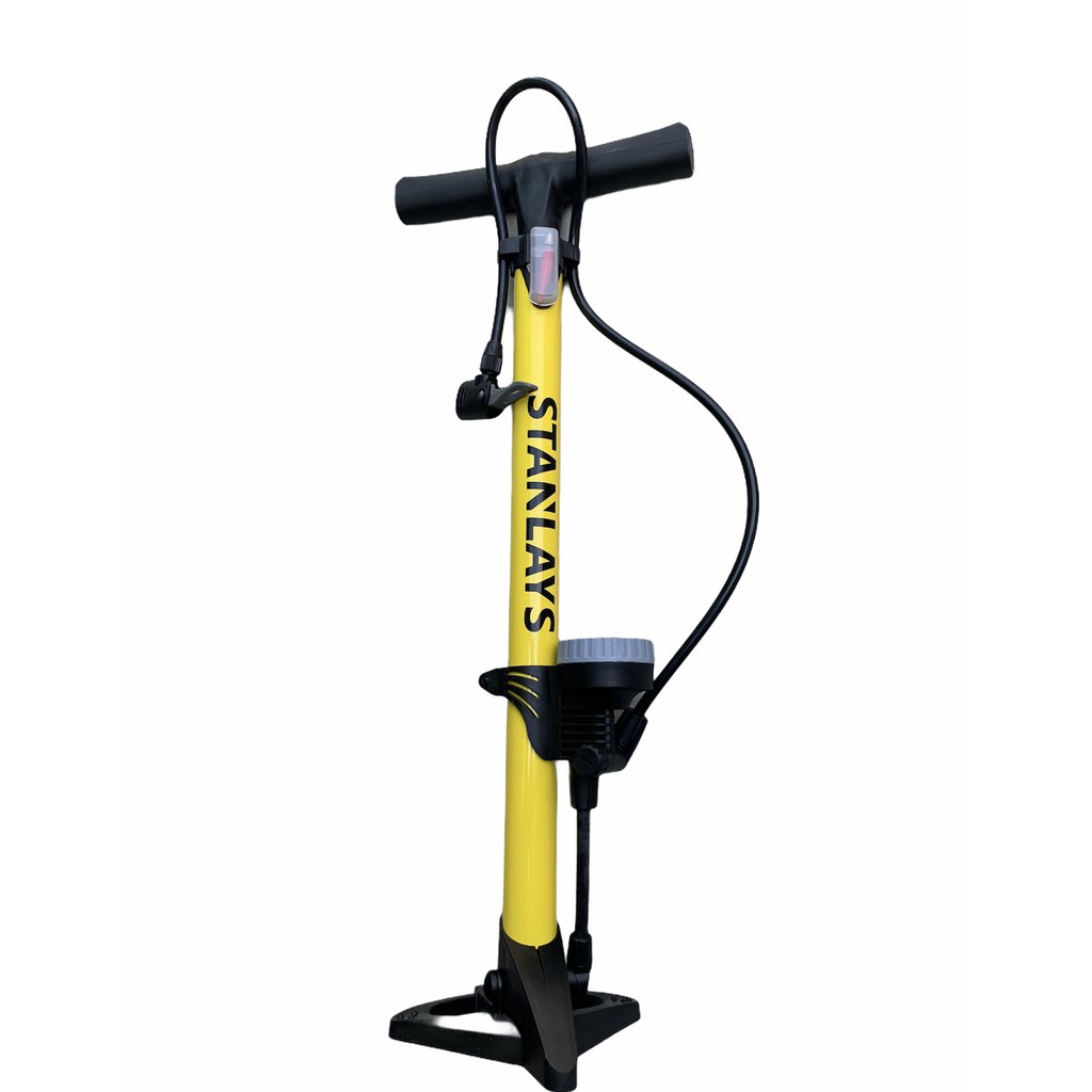 Bơm tay có đồng hồ Stanlays dành cho xe đạp, xe máy