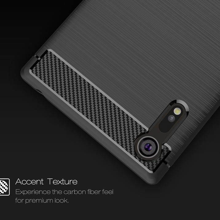Ốp Điện Thoại Tpu Sợi Carbon Mềm Chống Sốc Cho Sony Xperia Xz Dual