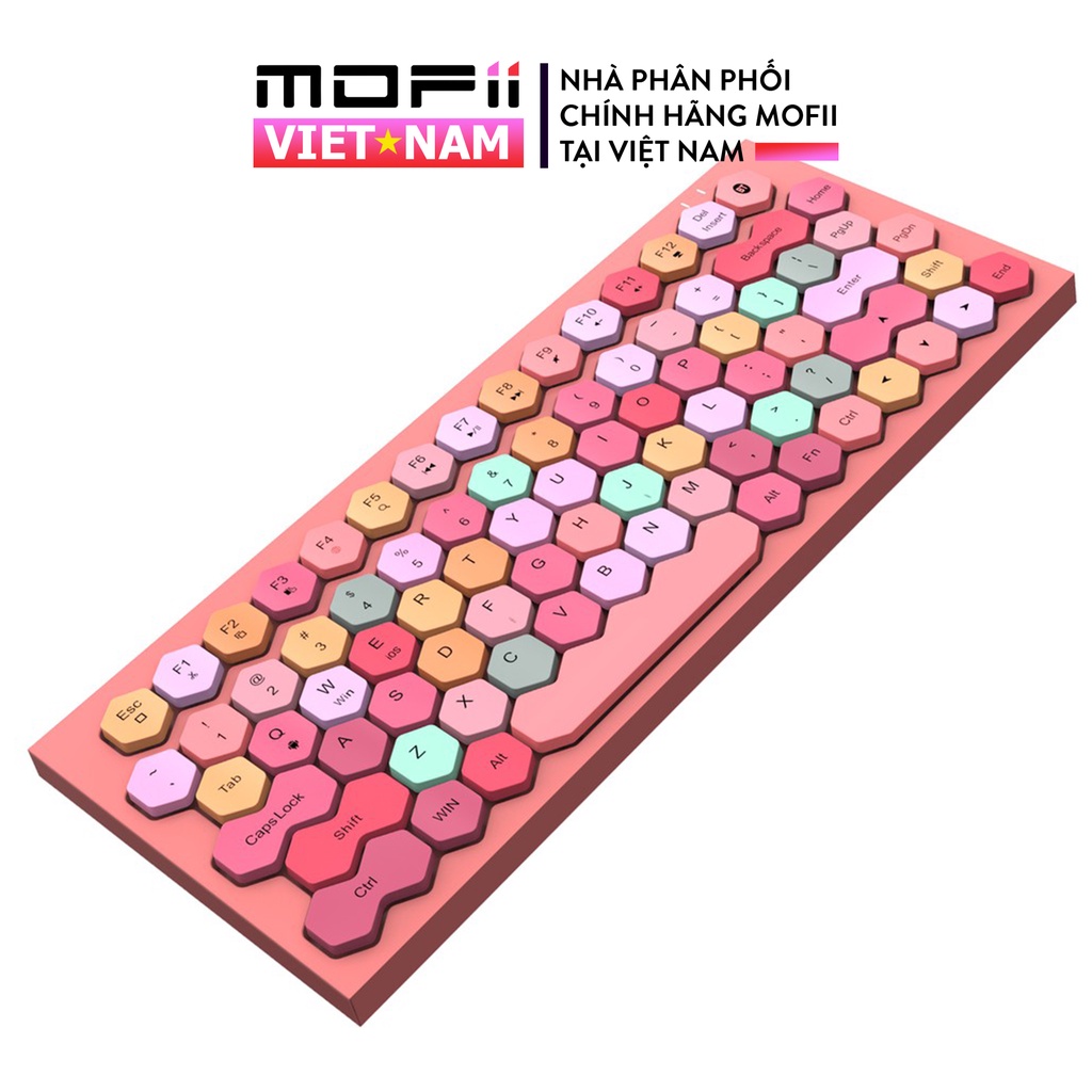 Bàn Phím Bluetooth không dây MOFII PHOENIX Chính hãng Giả Cơ tương thích Win, MacOS, iPad, Điện thoại, Tivi
